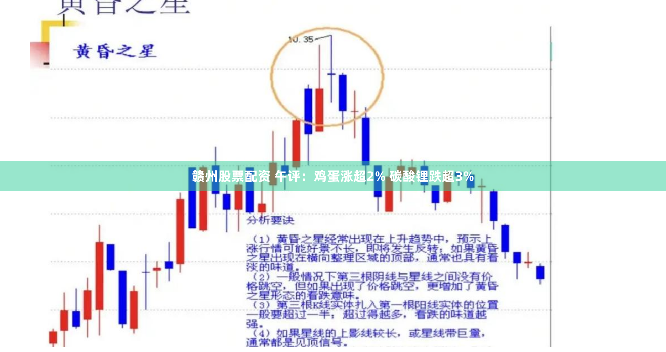 赣州股票配资 午评：鸡蛋涨超2% 碳酸锂跌超3%